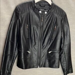 Kenneth Cole Black Leather Jacket